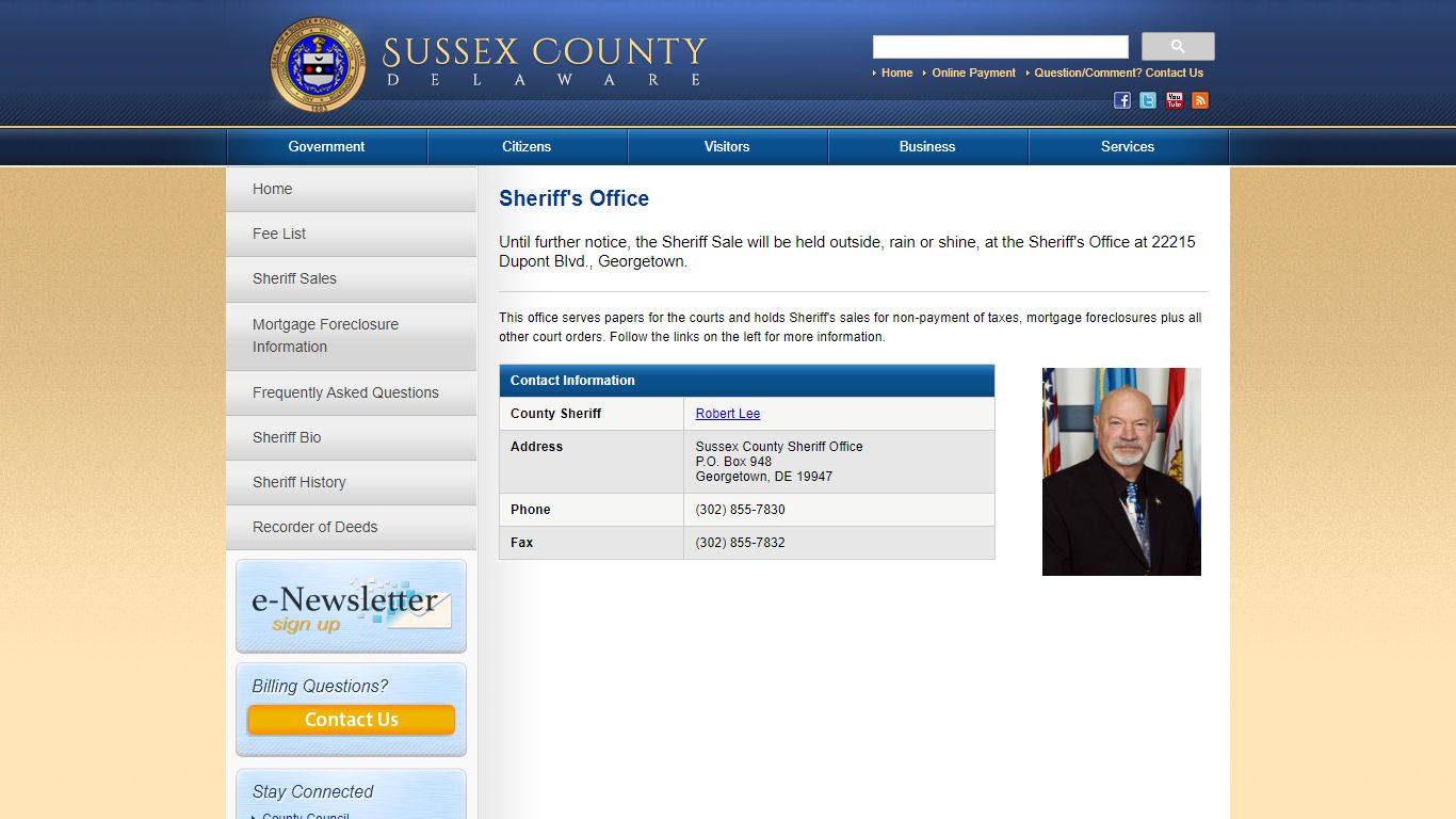 Sheriff's Office | Sussex County